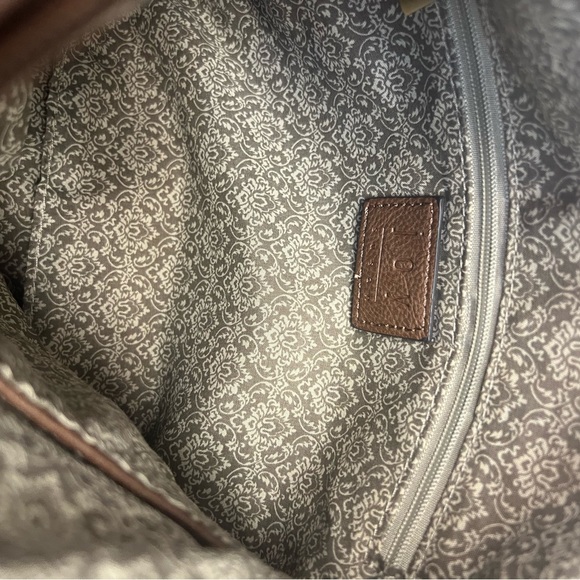 Joy Susan Crossbody Shoulder Vegan Leather Brown Purse - Picture 4 of 7